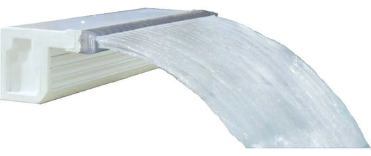 24"RAINFALL WATERFALL(BK PT)6" LIP WHITE - 25587-230-000