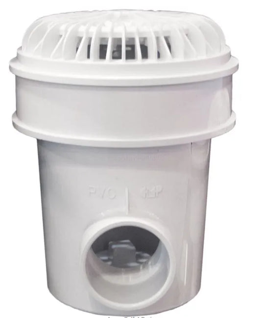 8" MAIN DRAIN 3" OUTLET ADJT COLLAR-WHT - 25516-400-000