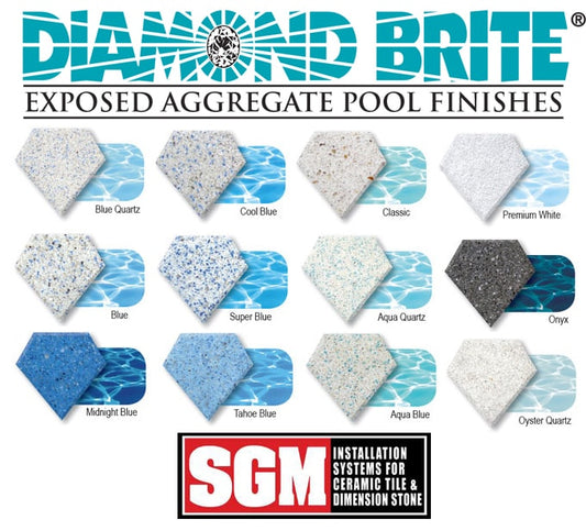 80 lb Oyster Quartz Diamond Brite® Exposed Aggregate Pool Finish