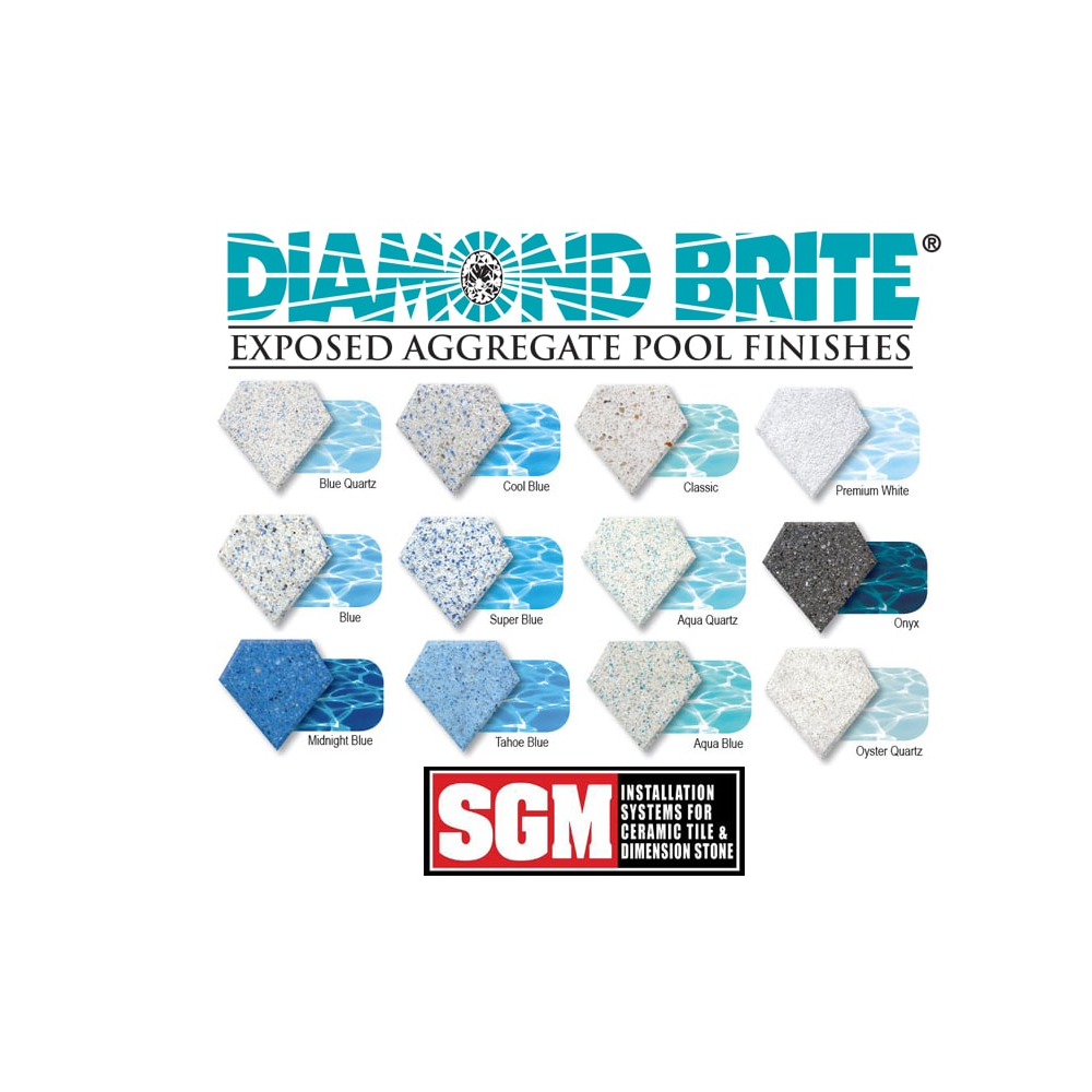 Midnight Blue Diamond Brite® Exposed Aggregate Pool Finish