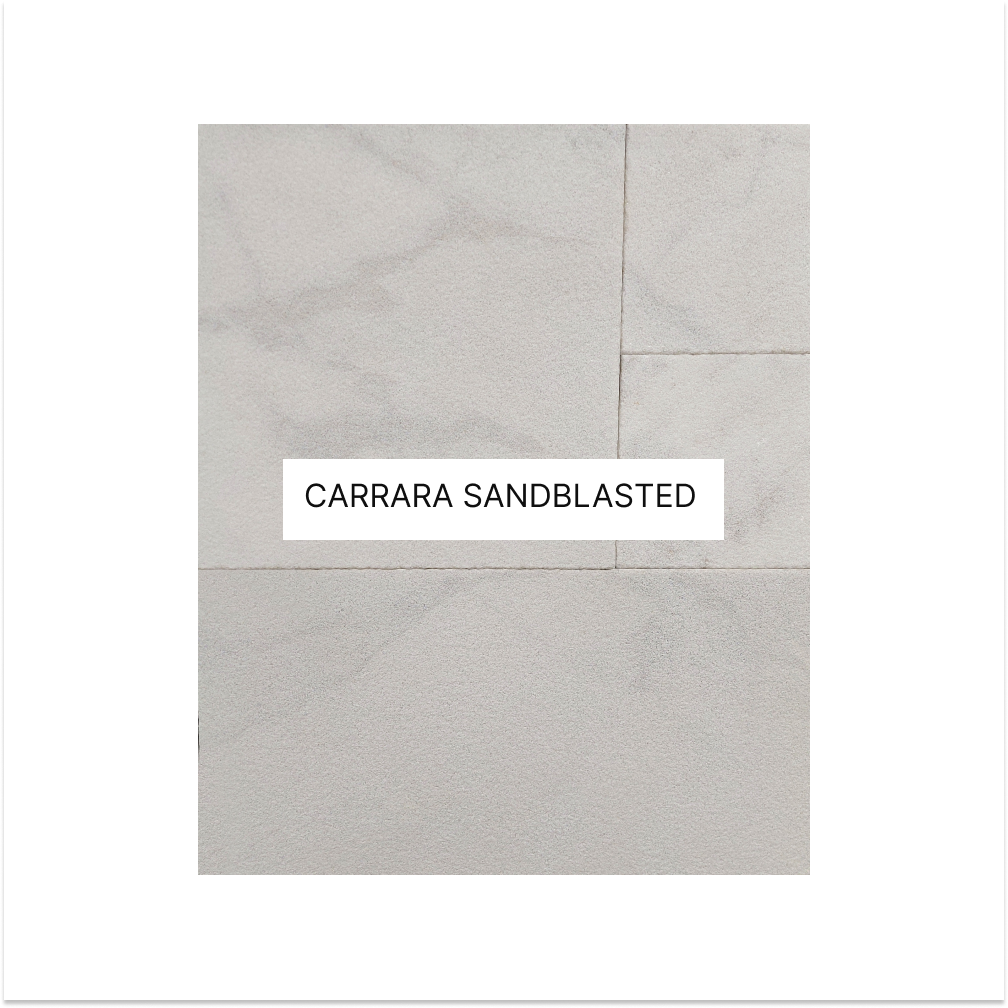 CARRARA SANDBLASTED - MARBLE