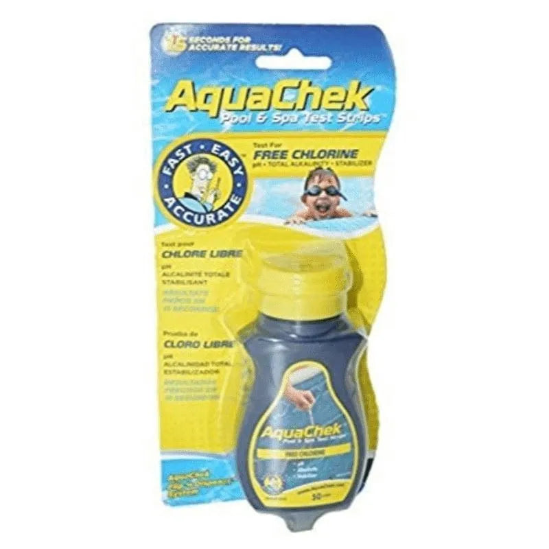 AQUACHECK YELLOW 4-IN-1 TEST STRIPS - AQUACHECK 4 FUNCIONES