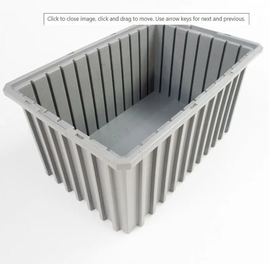 P/V GREY BIN 8" DEEP - 028-D-L