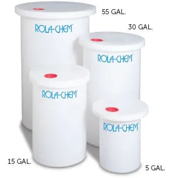 R.C 55 GAL POLY TANK W/ COVER & PLUG - 561455