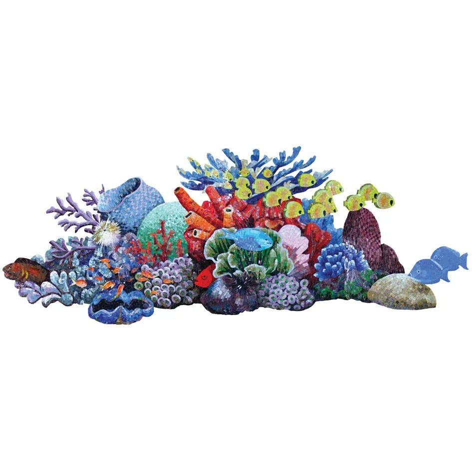 REEF SCENE TILE DESIGN 37" X 100" - G-RSL